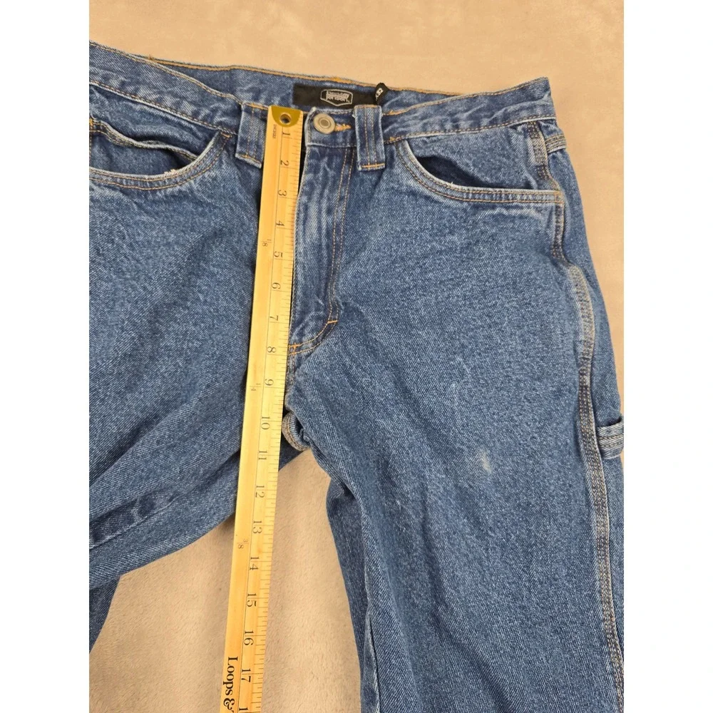 Berkley Jensen Carpenter Jeans Mens 32x32 Fit 31x31 Blue Denim Workwear Utility